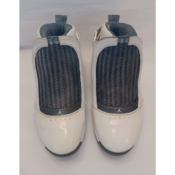 NIKE Air Jordan 19 OG GS FLINT 2004 Size 5.5Y White/Chrome/Flint 307547 102 main image 4